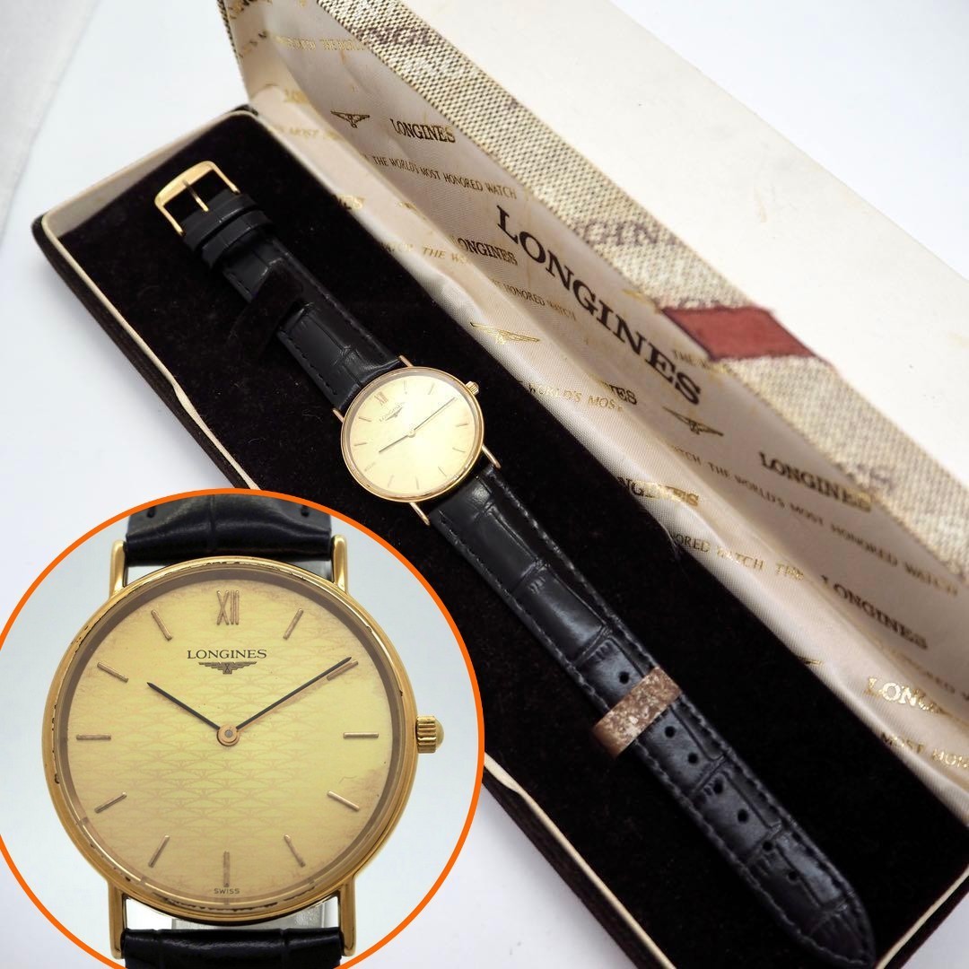 Longines L4.637.2 Grand Classic Gold Quartz Men’s Watch Running w/ Box New Strap