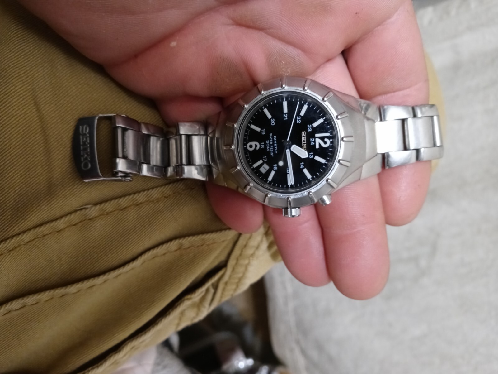mens vintage seiko kenetic