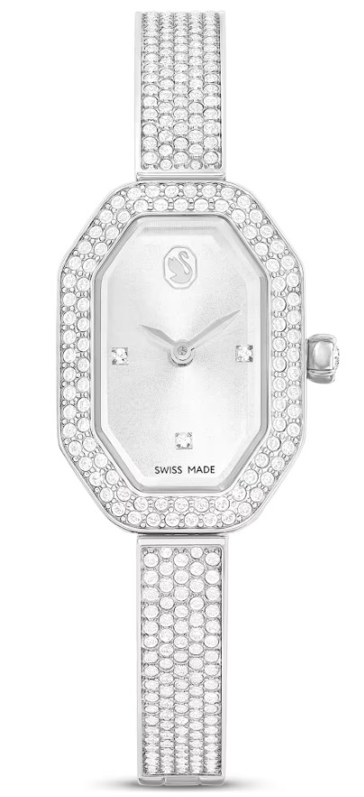 Swarovski Dextera bangle watch Swiss Made, Silver tone, Stainless steel 5672977