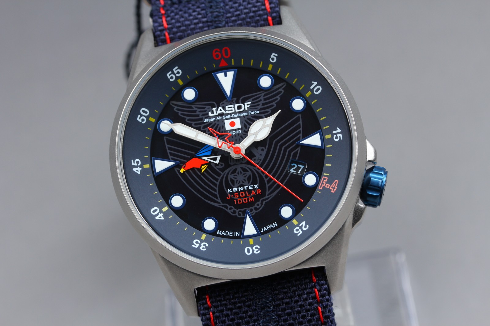Limited 302 [MINT w/Box] Kentex F Phantom F-4 JASDF S715M-12 Solar Men’s Watch