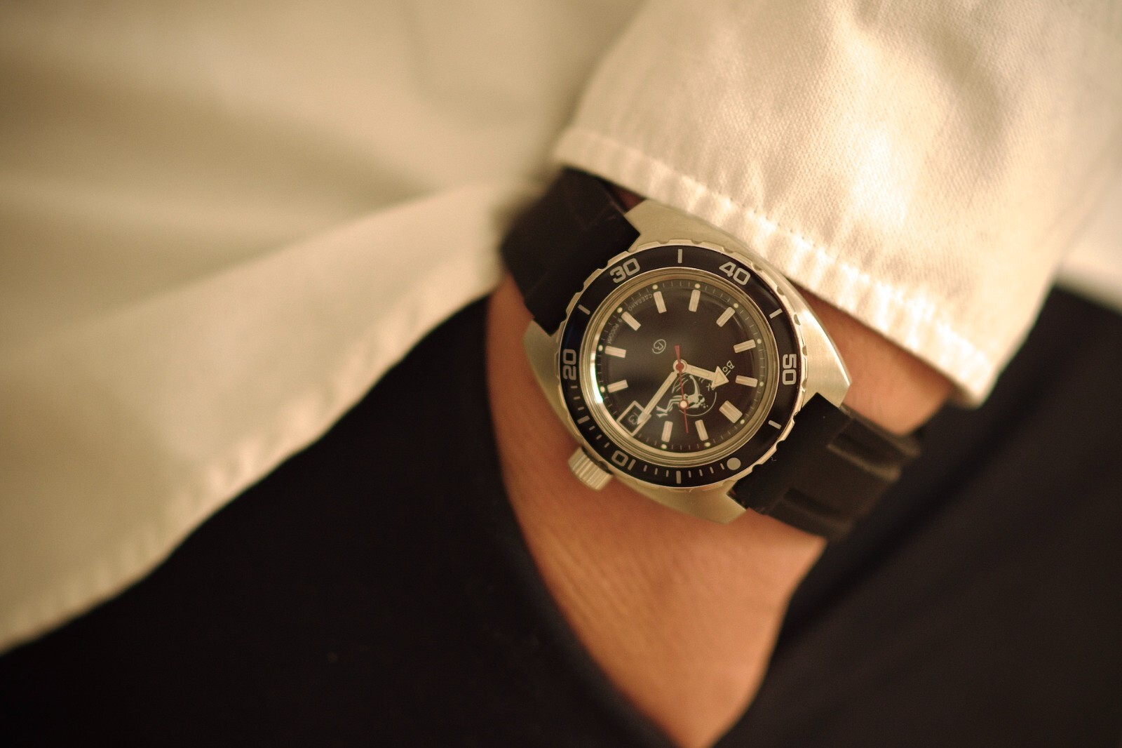 Vostok Amphibia 170600 Watch Scuba Dude Diver Mechanical Automatic US SELLER