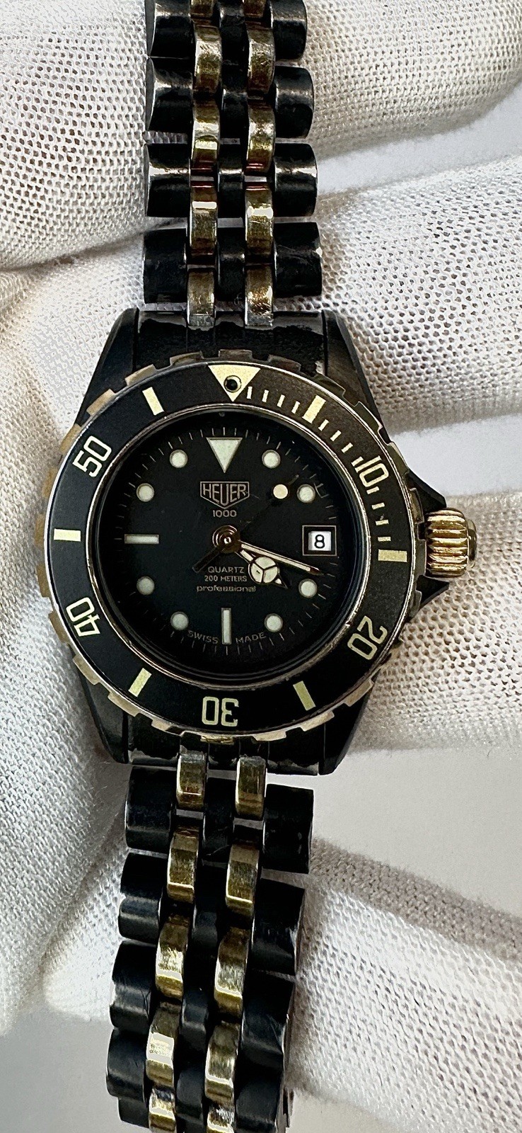 Heuer ( Pre-Tag) 1000 Men’s Black Watch – 980.028N