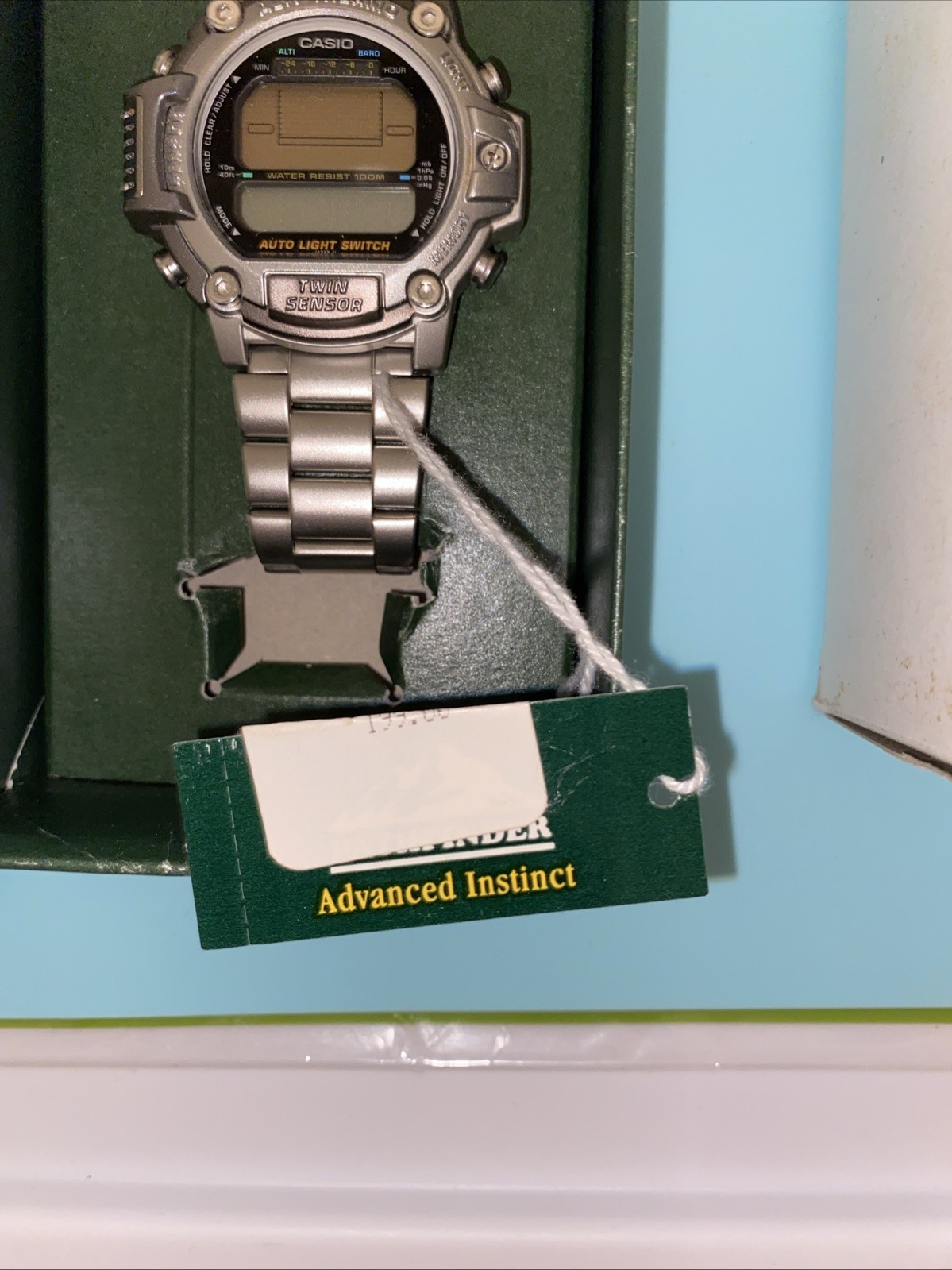 Rare Vintage Casio Watch Men Pathfinder Twin Sensor Alti-Thermo Module No. 1405