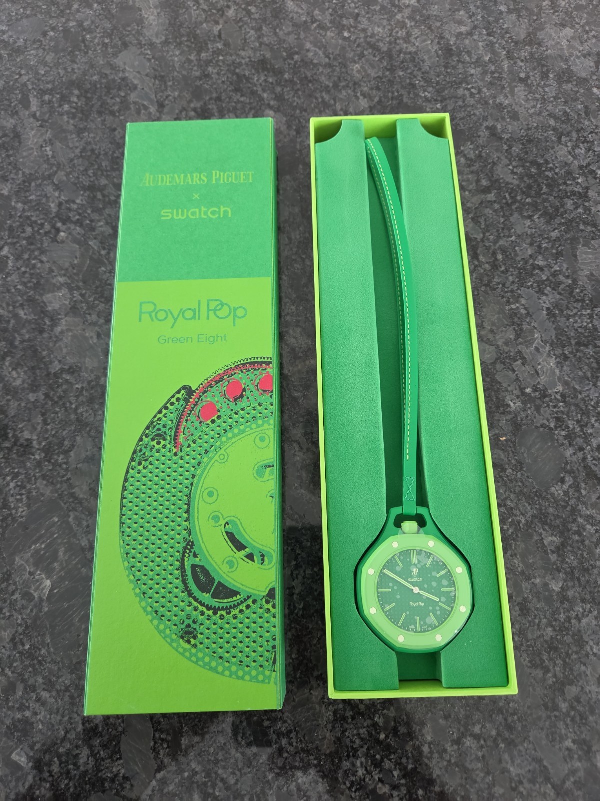 AP X Swatch Green Eight-Royal Pop Will Ship Out Same Day