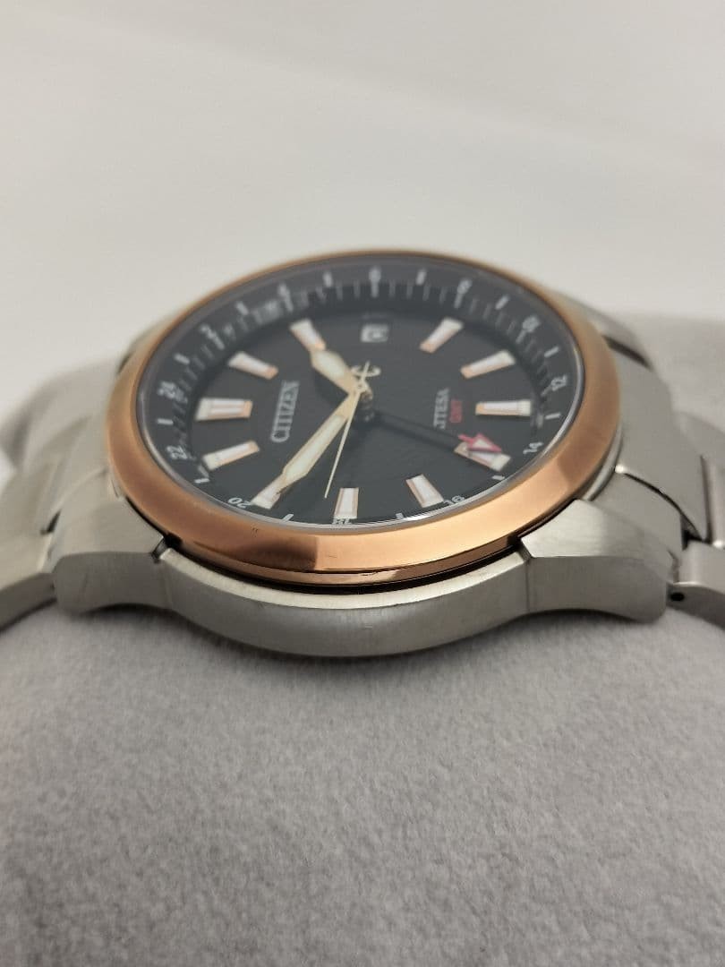 Citizen ATESSA GMT Solar Analog Watch H116-T016626 wrist 19.5cm/7.7in