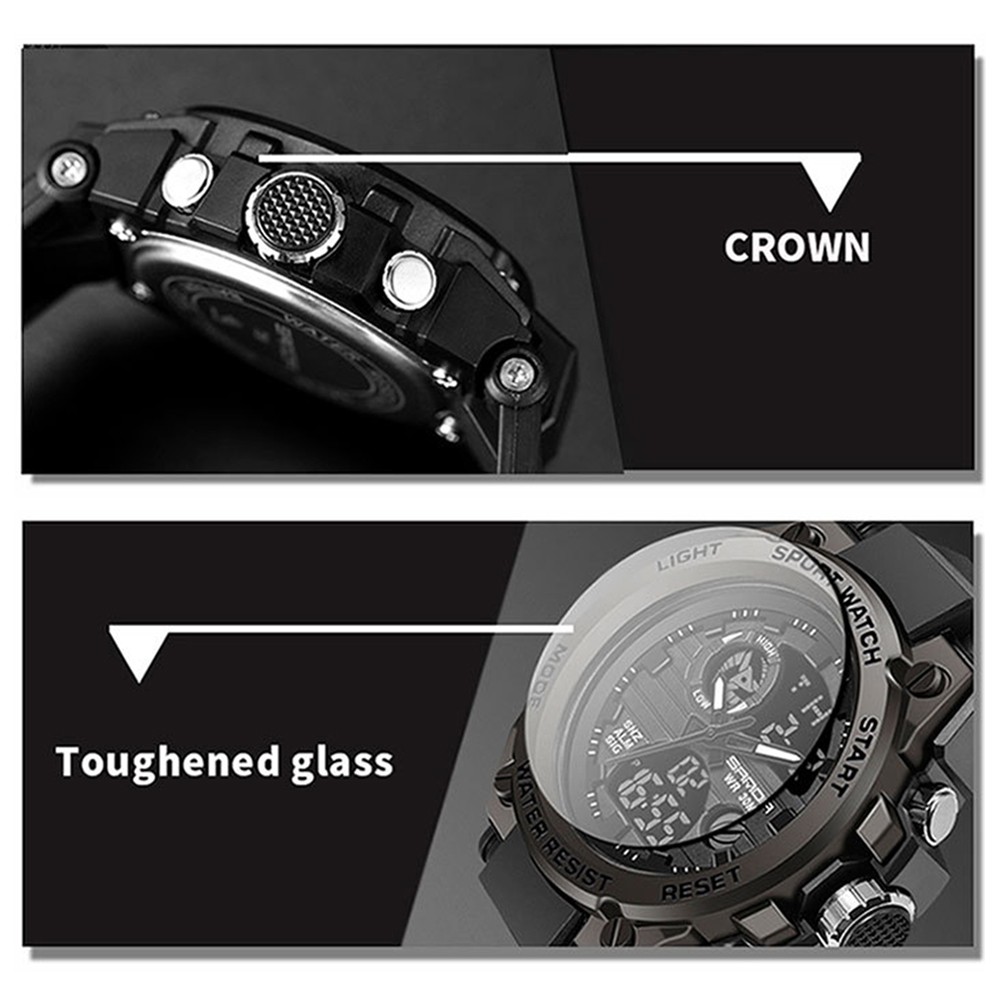 Military Watches For Men Waterproof Sports Backlight Digitall Wrist Watches