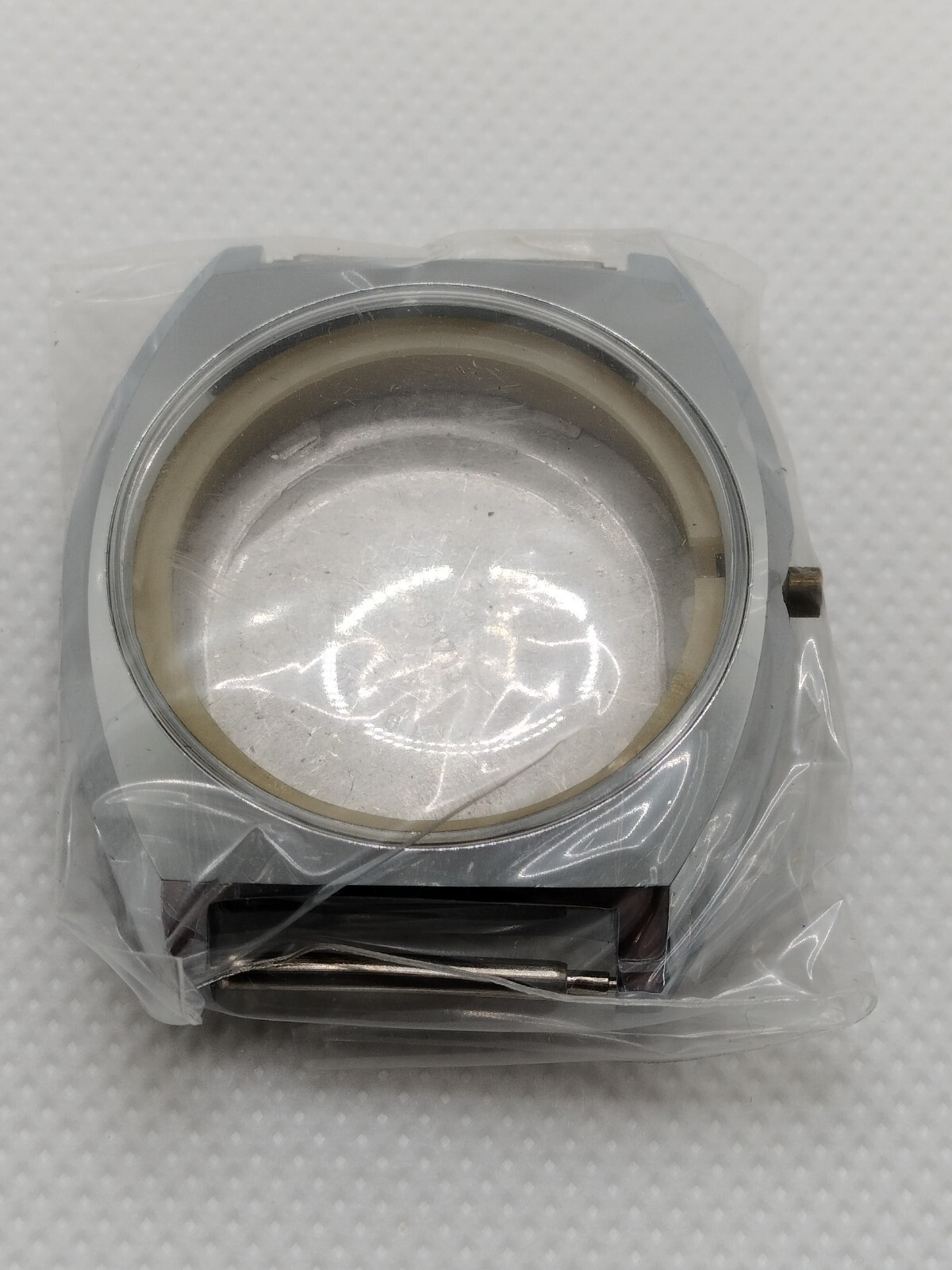 Gruen Watch Case w Crown 35-mm #518 1713 Stainless Steel Back New Old Stock NOS