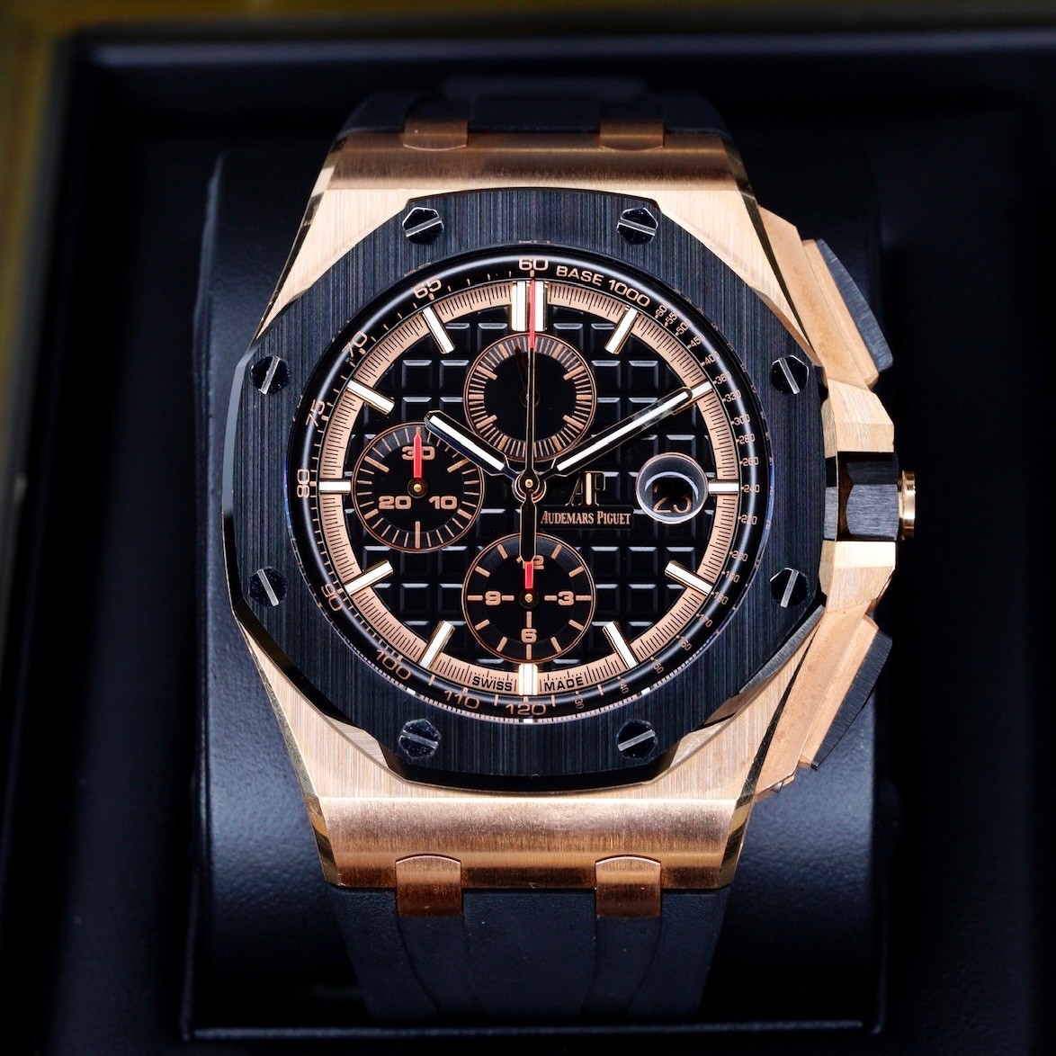 Audemars Piguet Royal Oak Offshore Blk Dial Rose Gold 44mm 26401RO.OO.A002CA.02