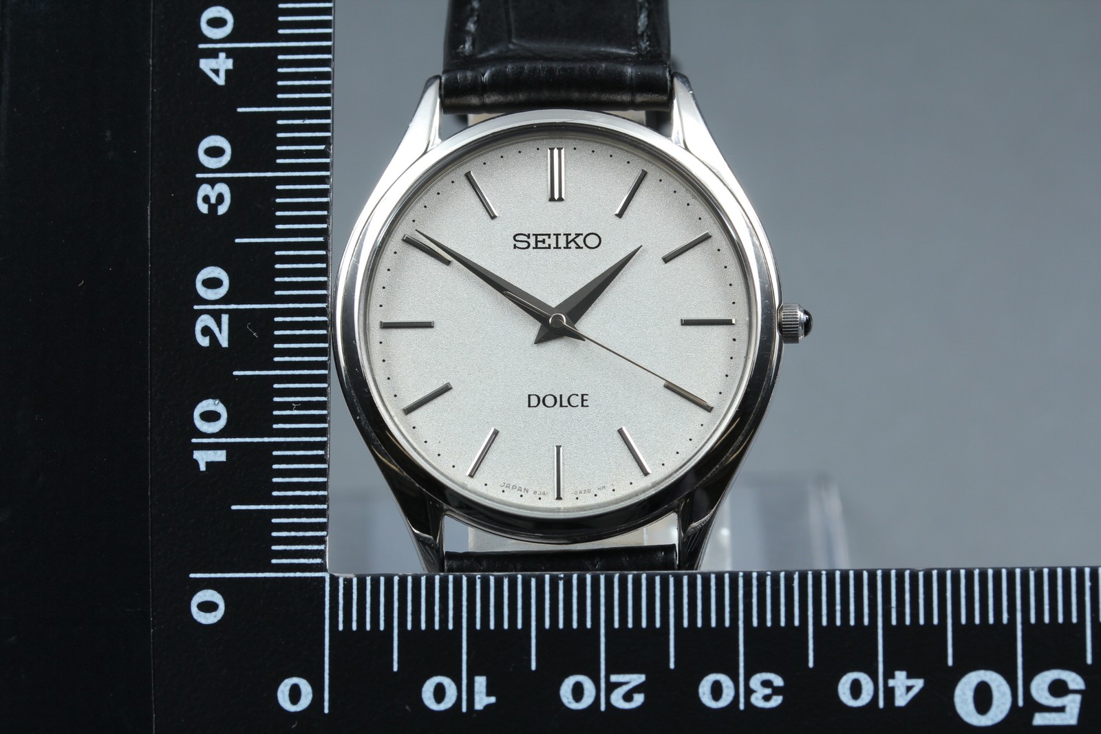 [Near MINT] SEIKO Dolce 8J41-0AJ1 34mm White Dial Quartz Men’s Watch from JAPAN