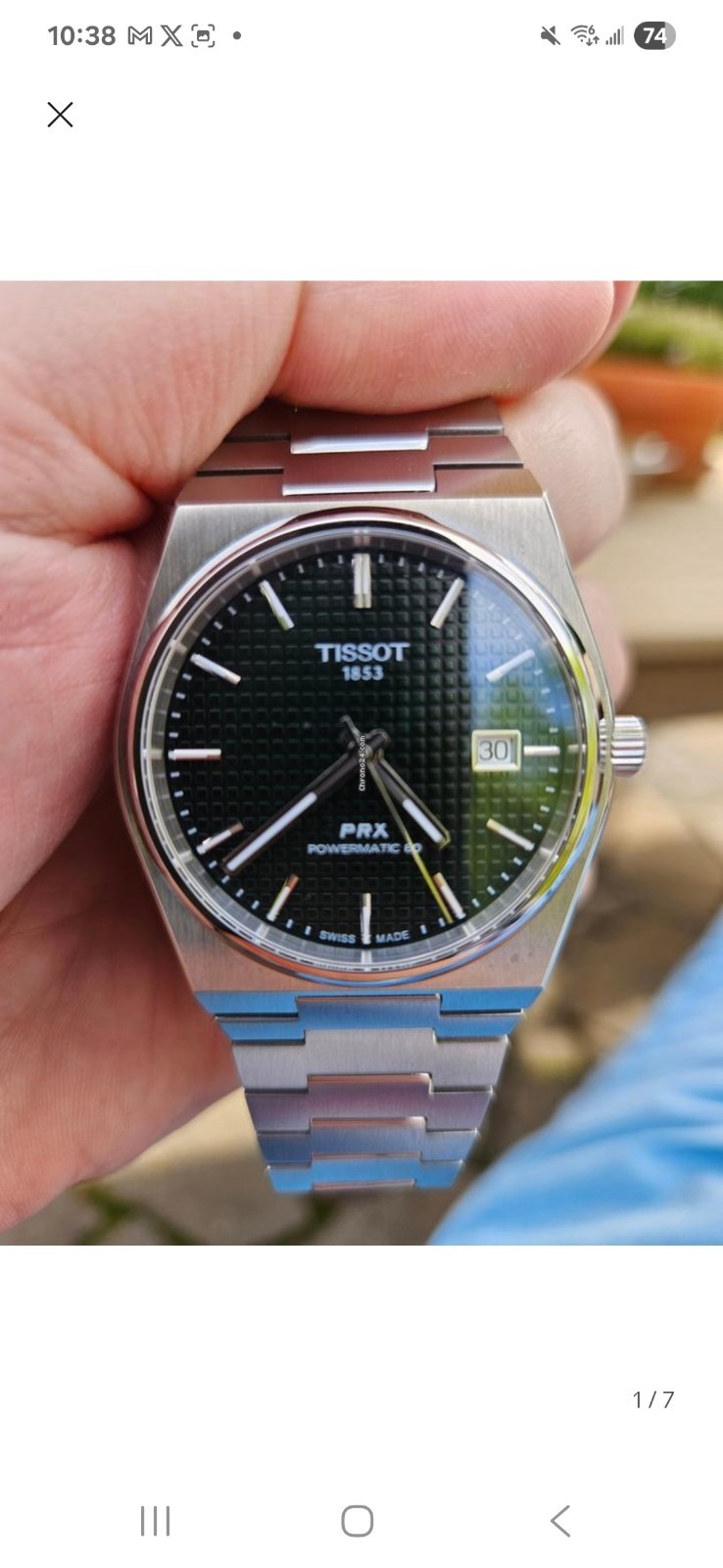 Tissot PRX Powermatic 80, 40mm, Green Dial, Box And Papers