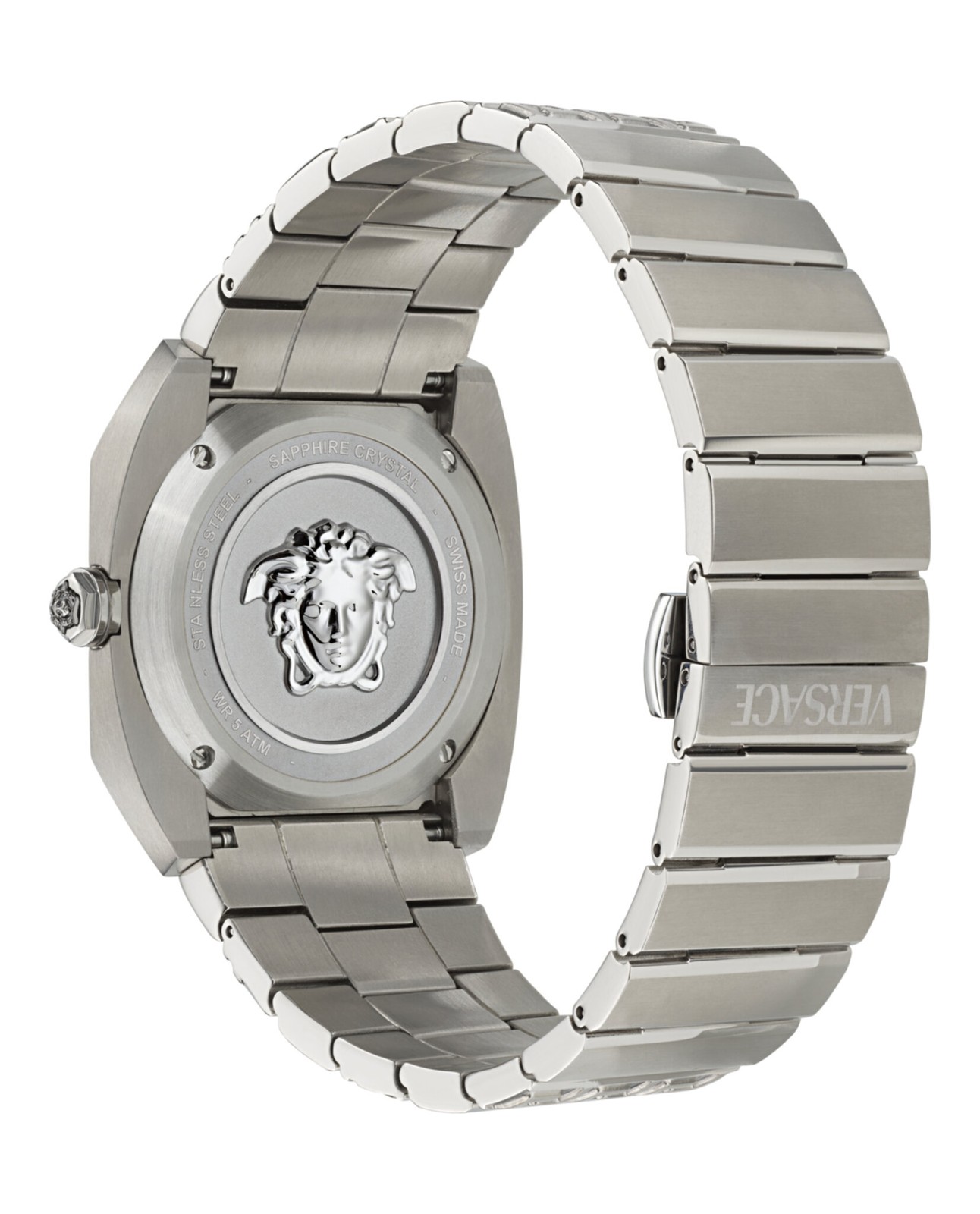 Versace Mens Titanium 41.5mm Bracelet Fashion Watch