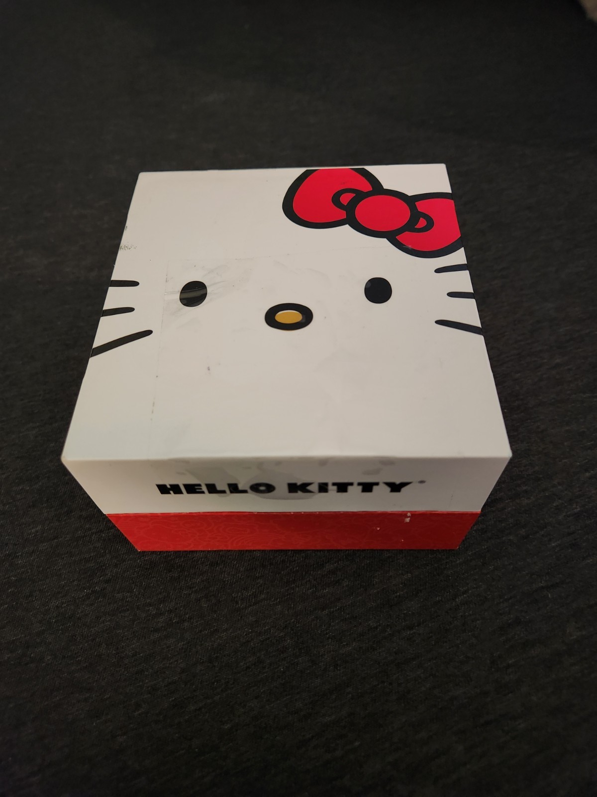 Hello Kitty Womens Watch Encrusted With Stones Gold Tone Accutime NIB Free Ship