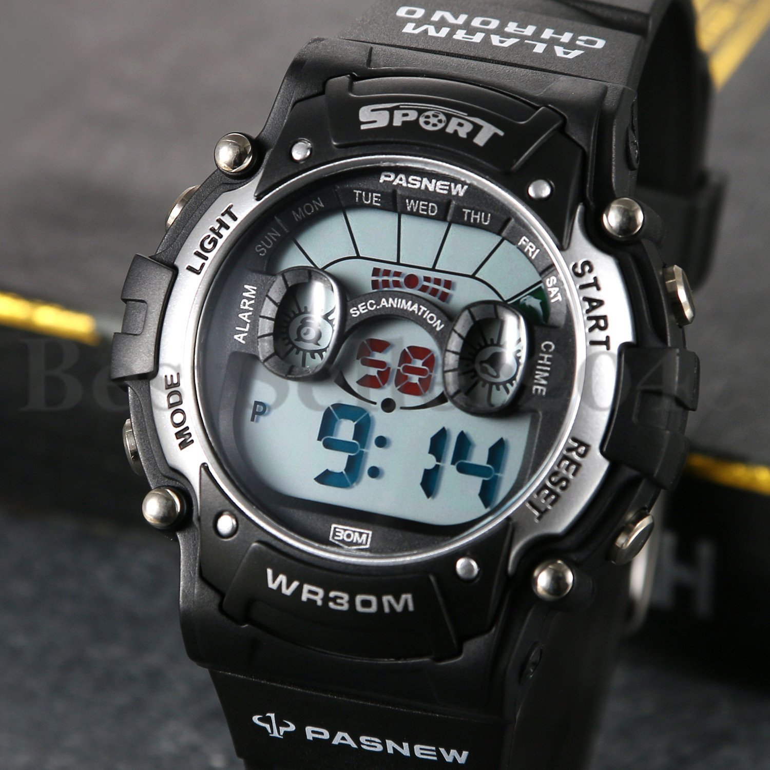 Multifunction Waterproof Children Boys Girls Kid Sports Digital Electronic Watch