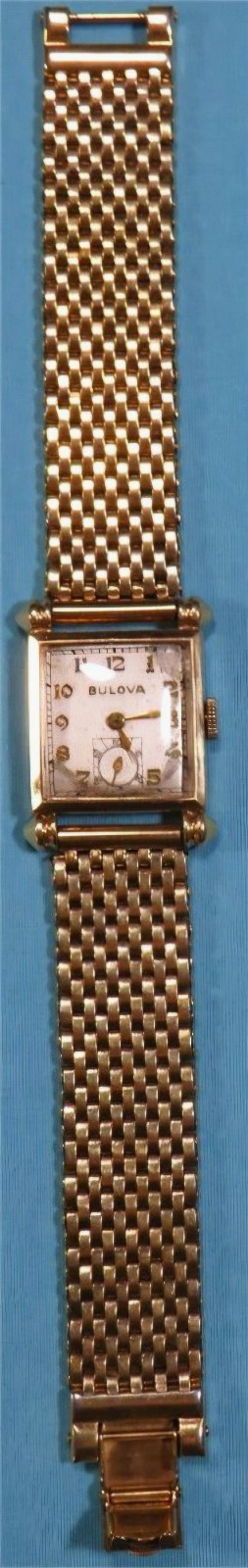 VINTAGE 1946 BULOVA 10K ROLLED GOLD PLATE KNICKERBOCKER WATCH WRISTWATCH *WORKS*