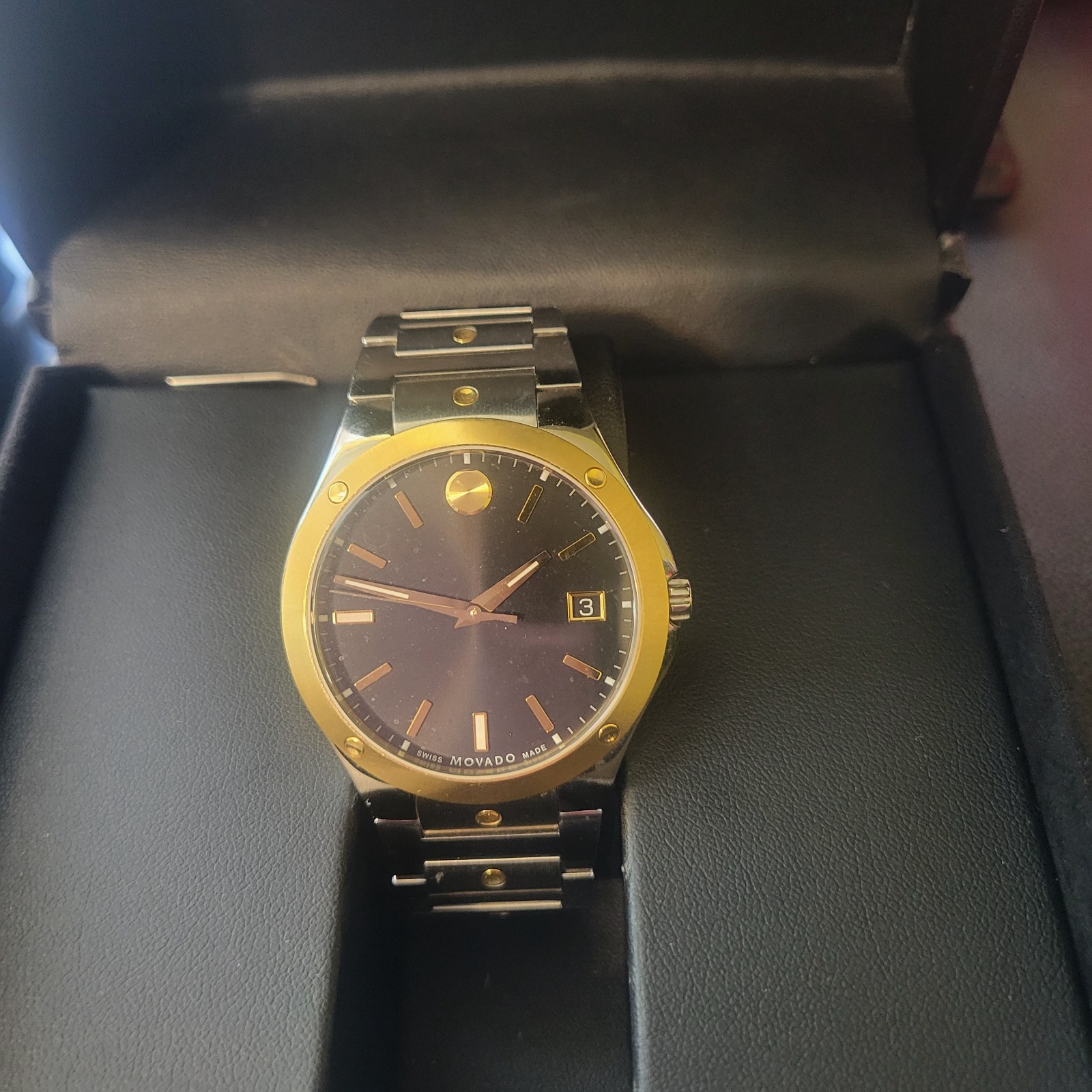 Movado mens watch sport edition-Preowned