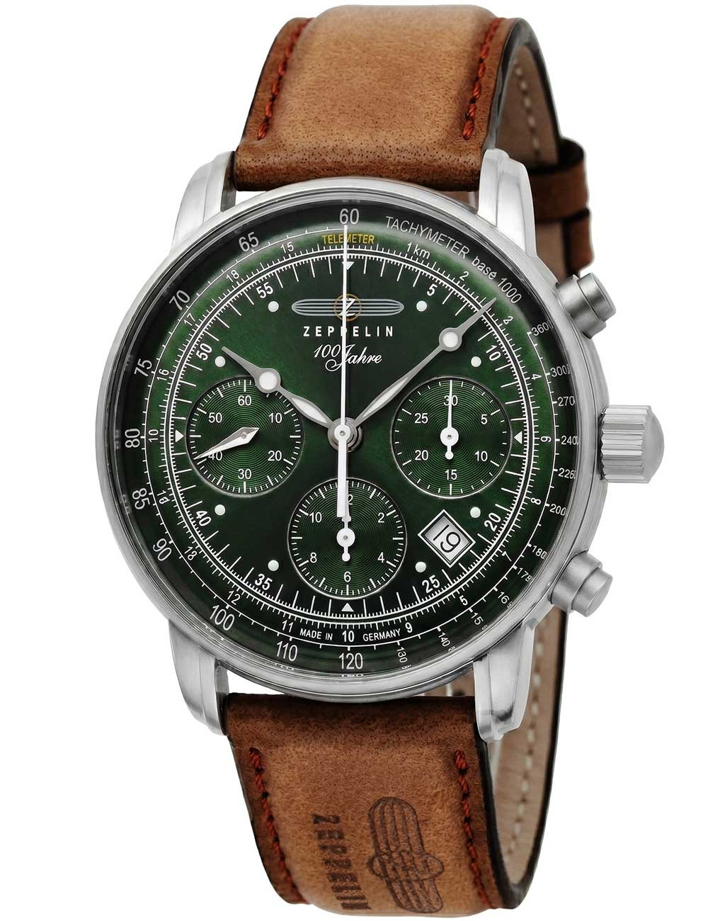 Zeppelin 8618-4 – 100 Years Zeppelin Mens Watch Automatic Chronograph 43mm 5ATM