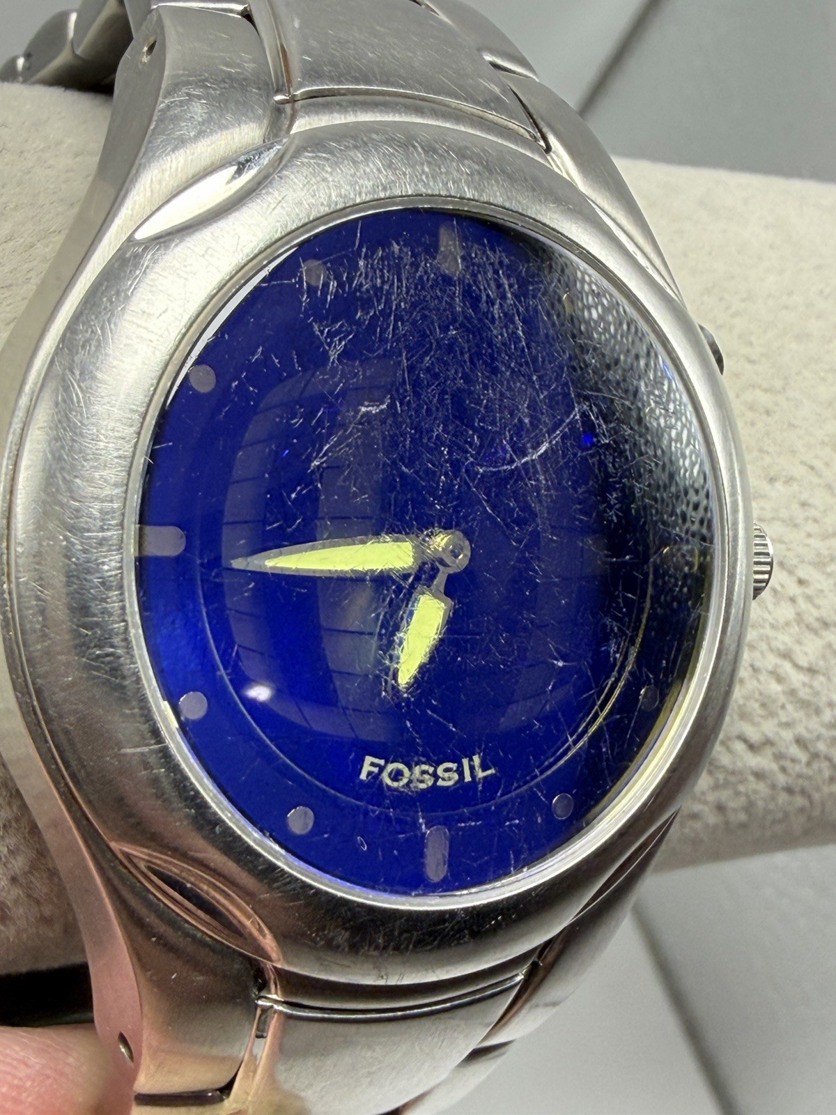 Scratched Face Fossil JR-8096 Big Tic New Batteries Mens Watch 40MM 8″