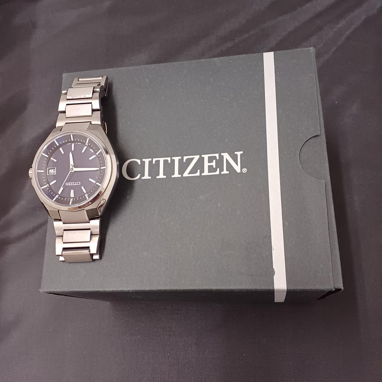 Citizen CB3010-57L Radio Solar Watch Box Manual Papers