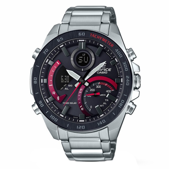 CASIO EDIFICE Smartphone Link Bluetooth ECB 900DB 1A Black Silver Men s Watch