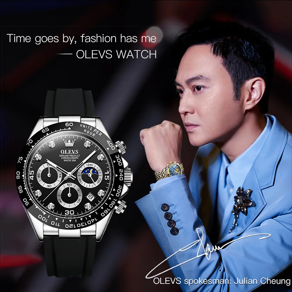 OLEVS 2875 Luxury Men Watch Quartz Man Watches Waterproof Luminous Top Brand