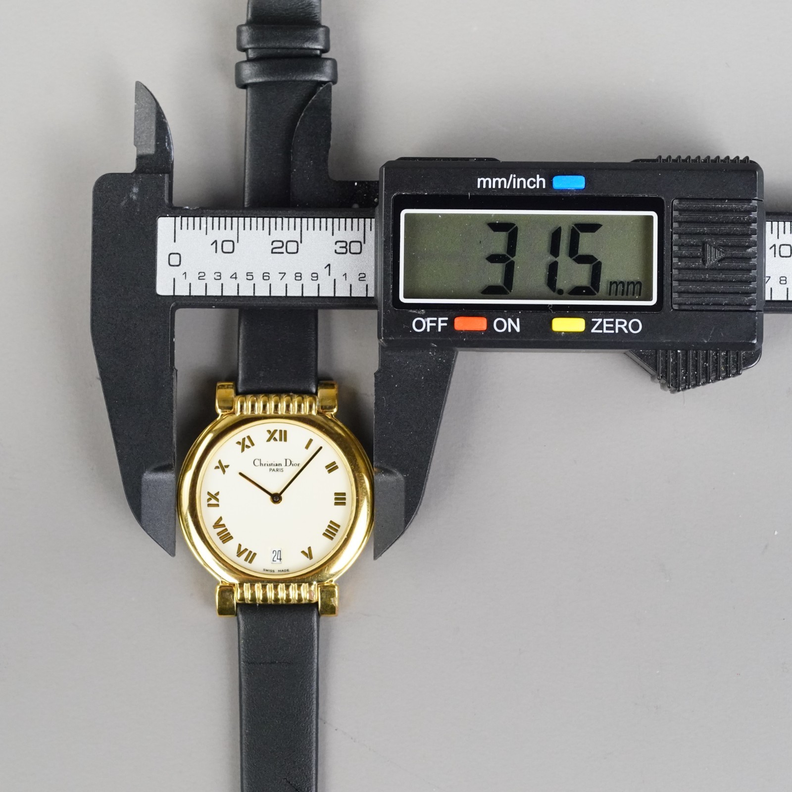 Christian Dior Vintage Unisex Watch 45.125 Gold 32mm New Battery New Band