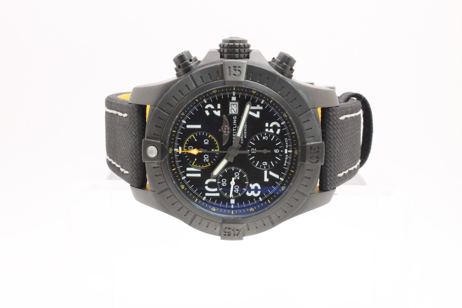 Breitling V13317 Avenger Chronograph Night Mission 45mm Black Dial V13317101B1X2