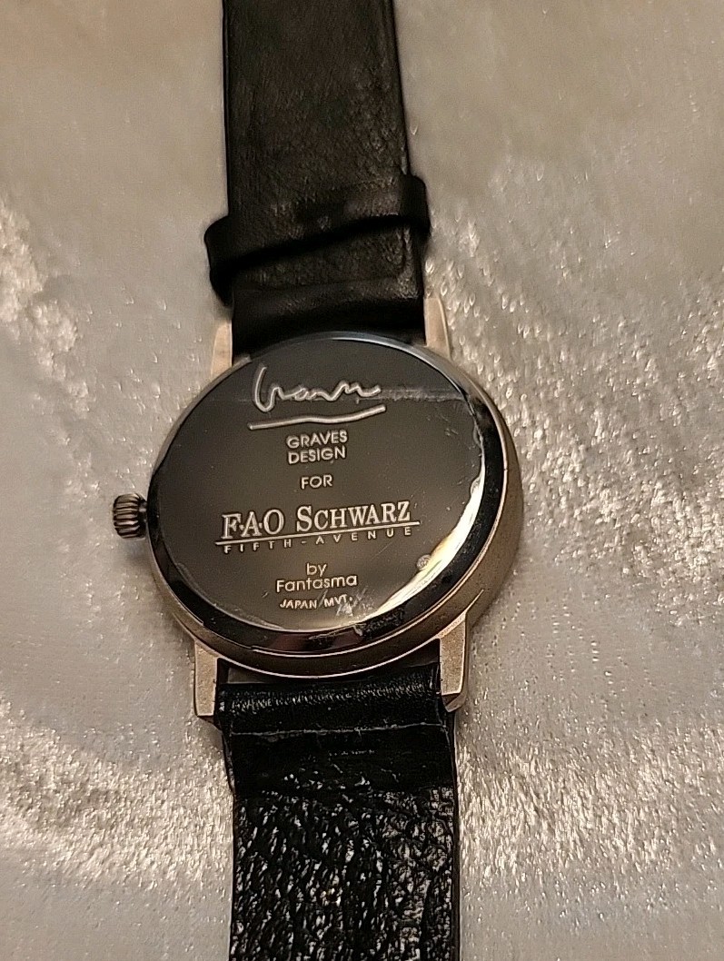 FANTASMA Micheal Graves Edition Watch for FAO SCHWARZ Classic Toy Motif RARE