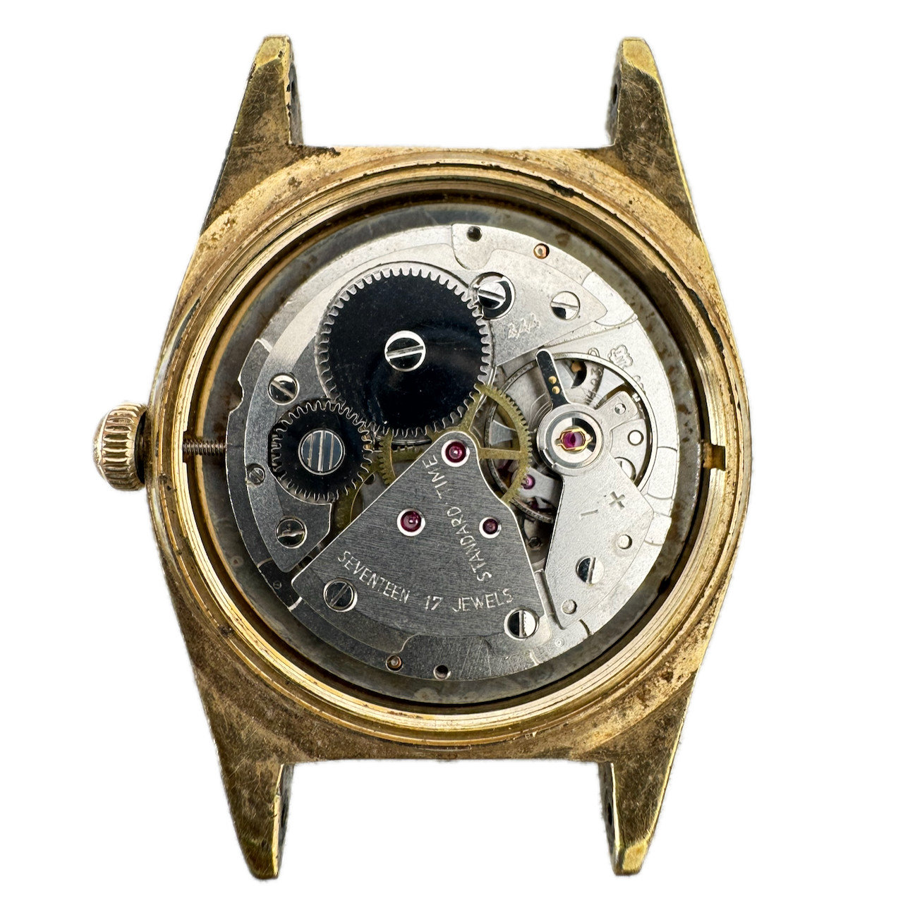 Vintage 34mm Buren 444 17 Jewel Men’s Mechanical Wristwatch INT 21500 Swiss