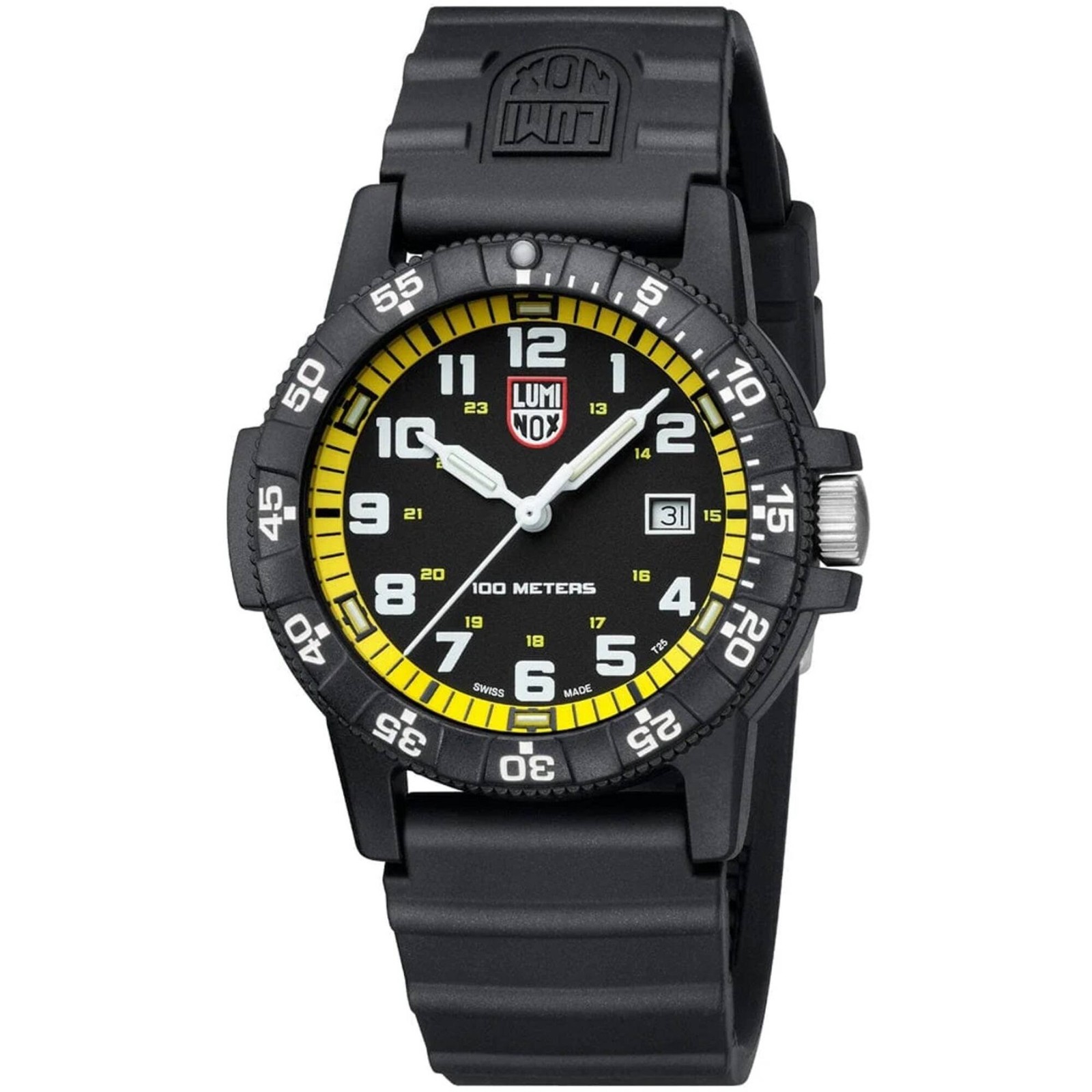 Luminox Men’s Watch Leatherback SEA Turtle Giant Black Silicone Strap XS.0325