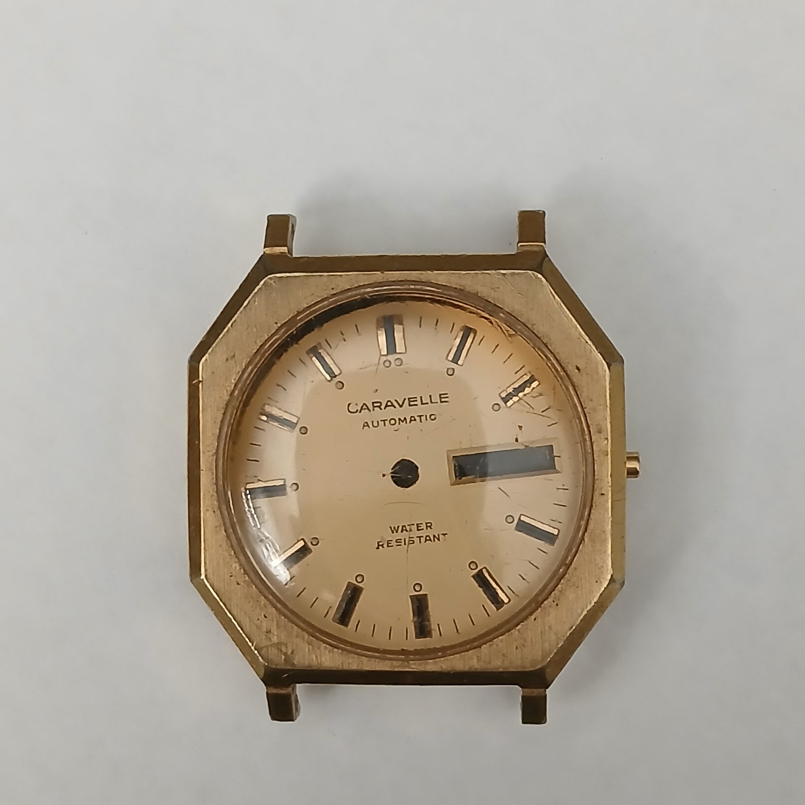 N4 Caravelle Gold Octagon Champagne Dial 33.5mm Automatic Watch Case & Dial