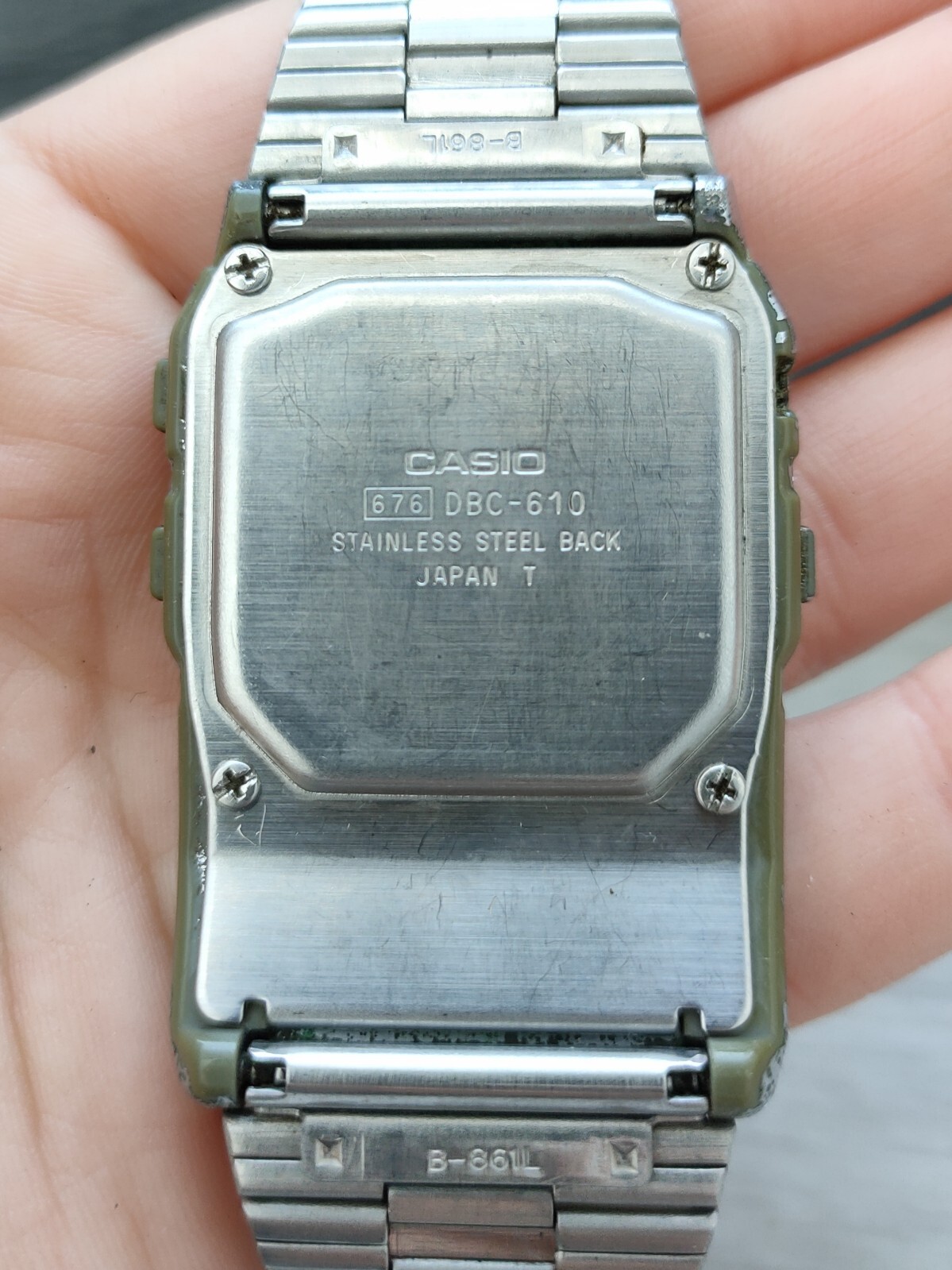 Vintage Casio Data Bank DBC-610 Watch Calculator Digital Quartz Men Watch Rare