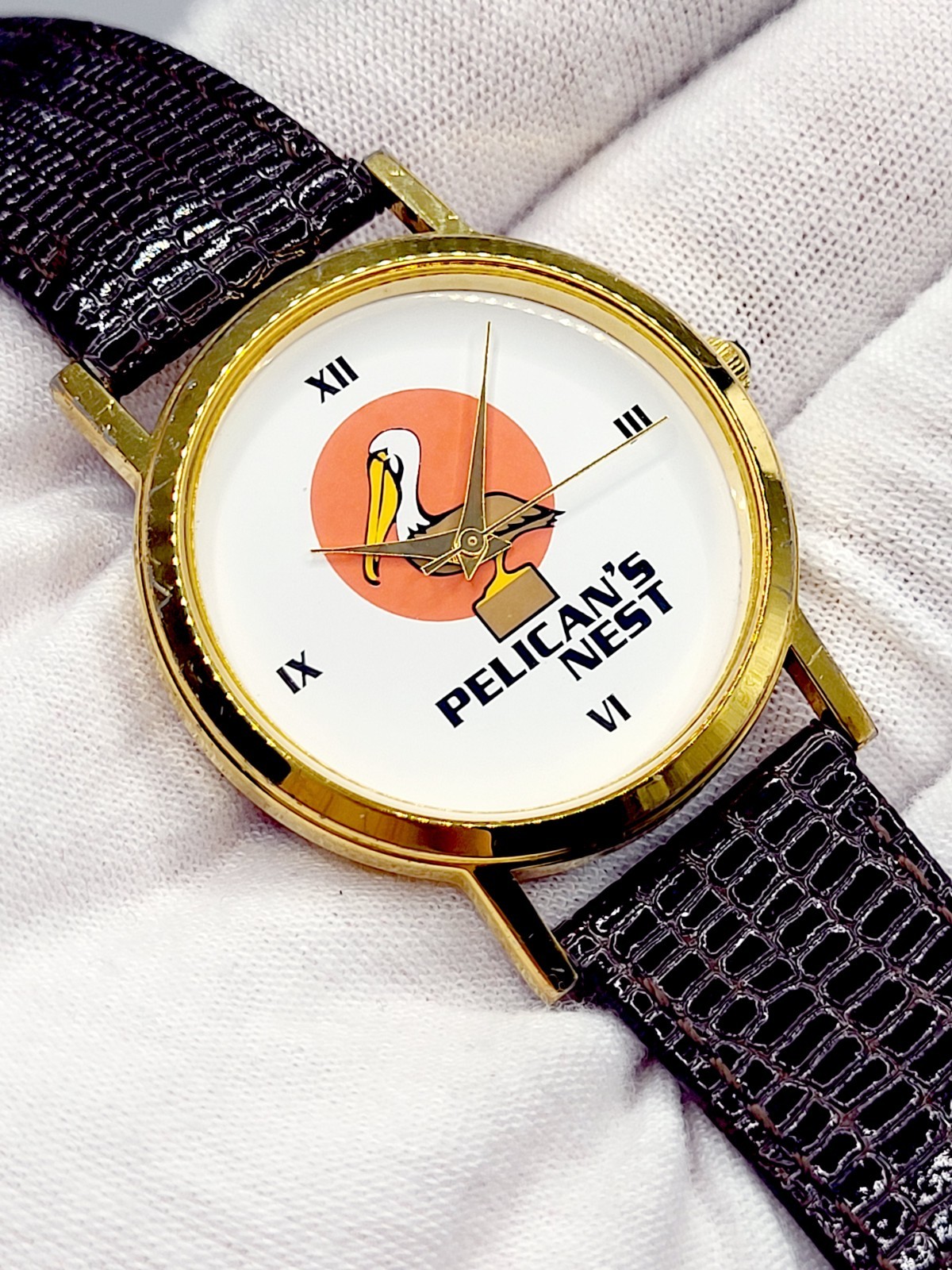 Watchit PELICAN NEST 33mm Quartz Works [N.MINT] 1991 Japan Unisex Vintage Watch