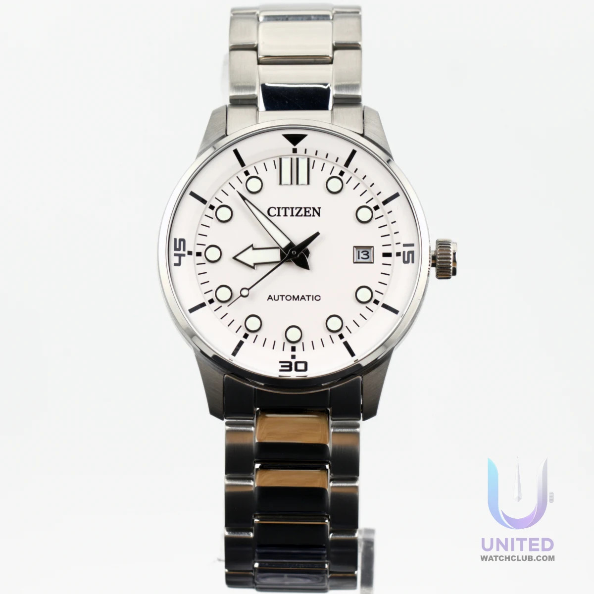 Citizen Automatic White Dial 40mm NJ0191-83A