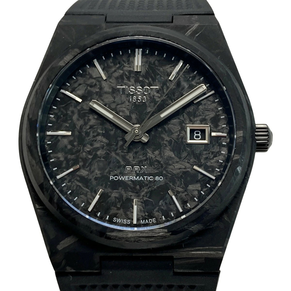 Used TISSOT PRX Powermatic 80 T137.907.97.201.00 Black automatic watch