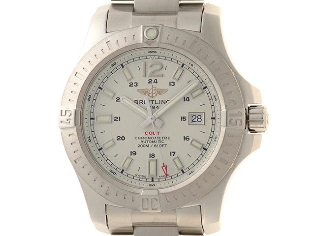 Breitling Colt A1738811 / G791 Stainless Steel 12.3mm Silver Dial Men’s #DW689