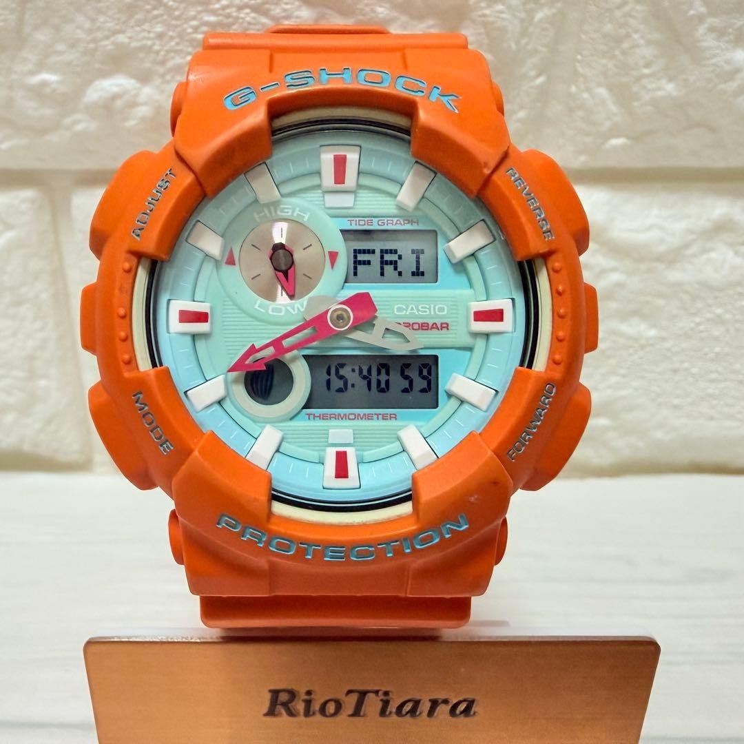 CASIO G-SHOCK In4mation GAX-100X-4AJR Watch Limited Orange Used Japan