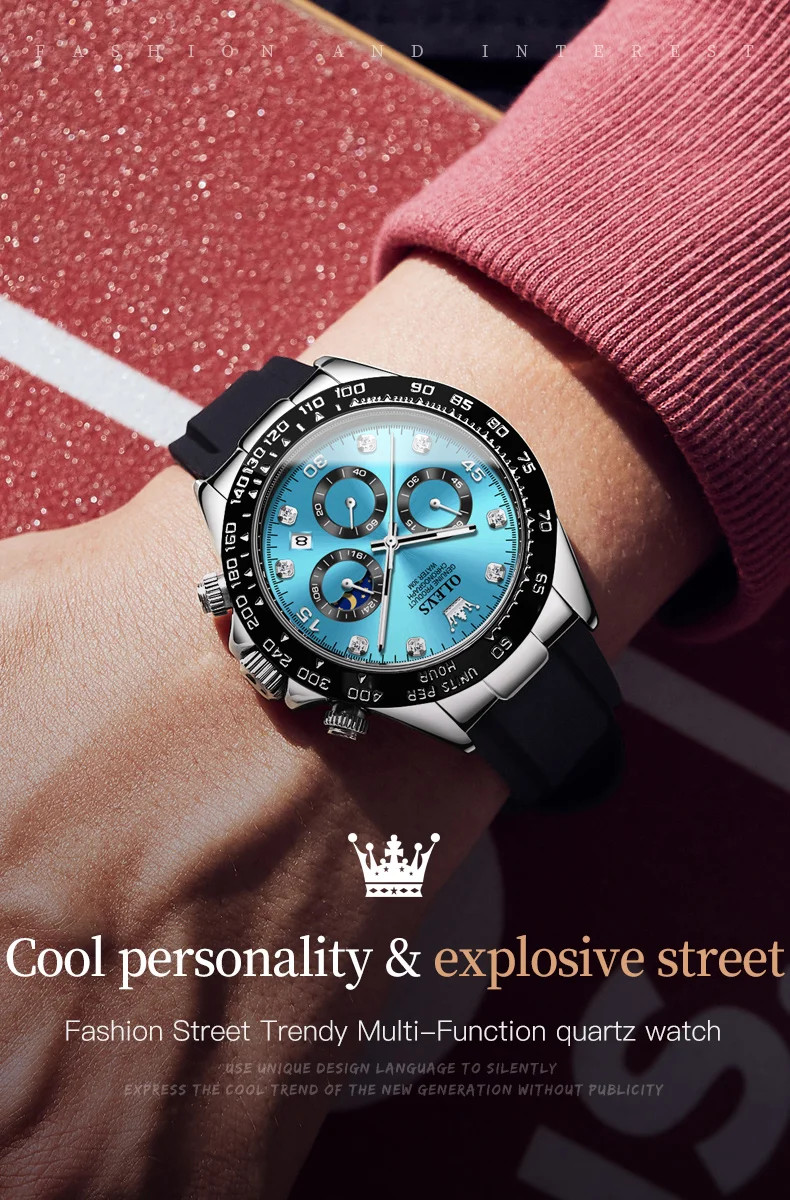 OLEVS 2875 Luxury Men Watch Quartz Man Watches Waterproof Luminous Top Brand