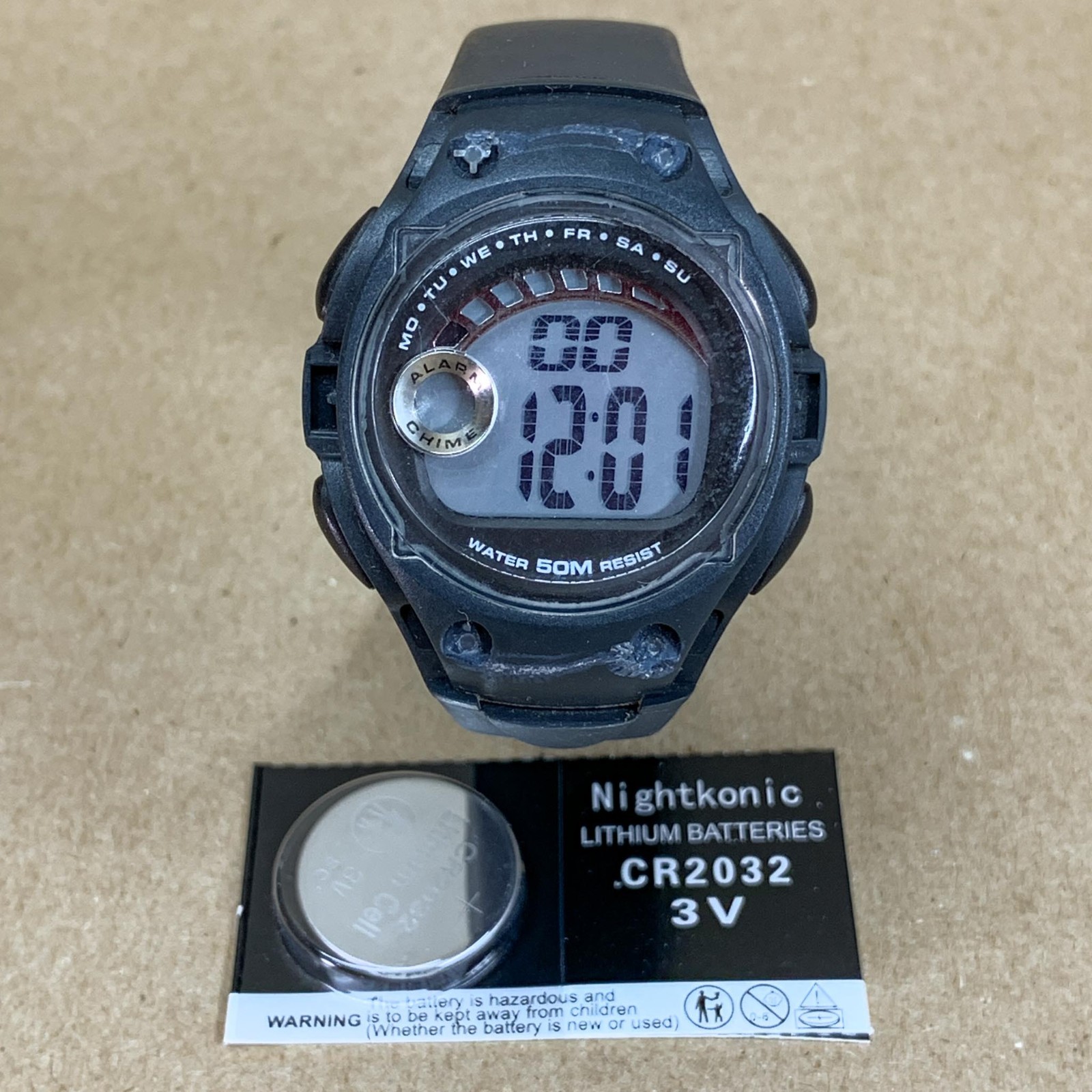 Timex 1440 Sports Digital Watch with Battery WR50M Dark Blue Tested Works