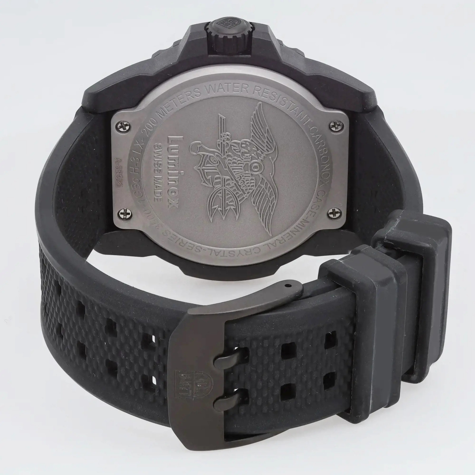 Luminox Navy Seal 45mm Carbon Black Dial Quartz Mens Watch XS.3501.BO.F