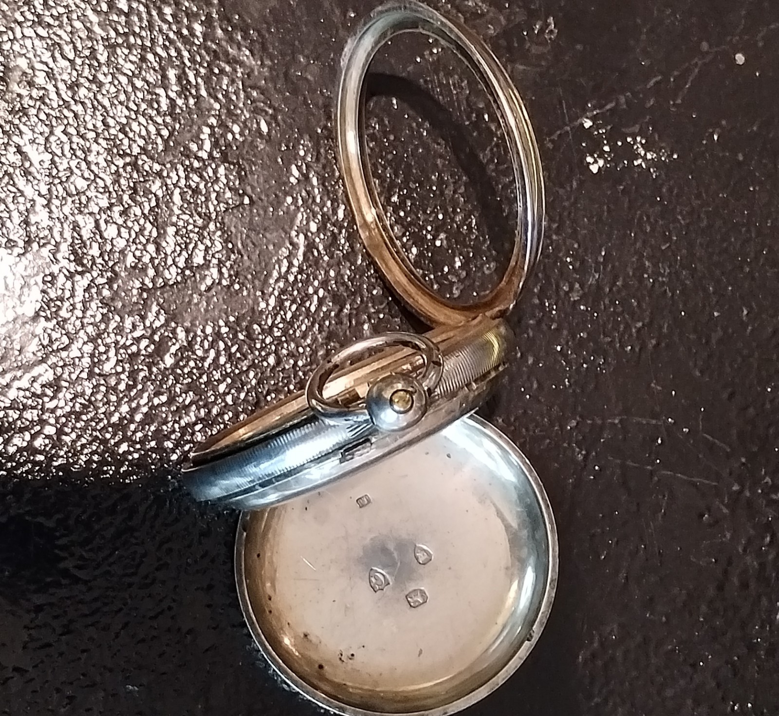Antique Sterling Silver English Key Wind PocketWatch Case.60.grams.18 Size