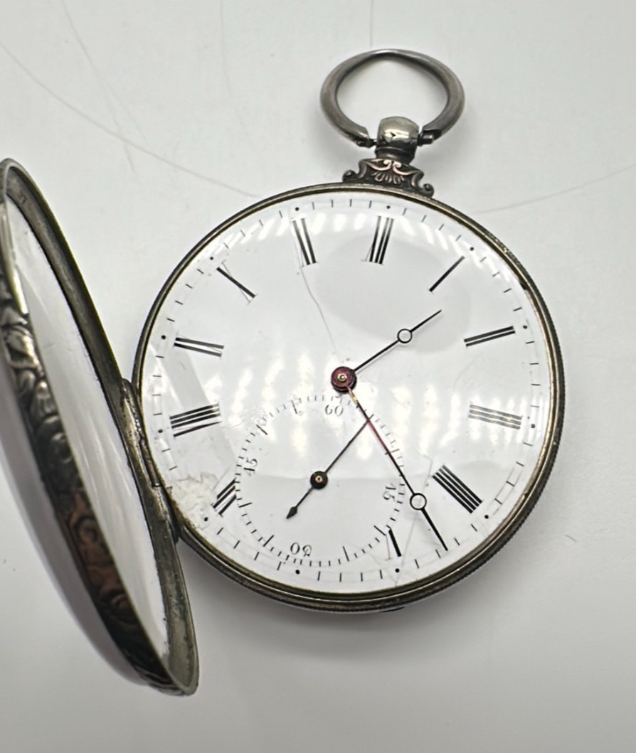 M J Tobias Liverpool: Cylinder Escapement; 4 Hole Jeweled, Etched Pocket Watch