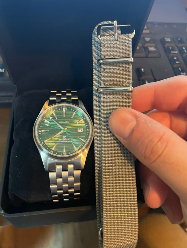SEIKO AQUA TERRA GREEN ELEGANT AUTOMATIC NH35 MOVEMENT MEN’S WATCH NEW