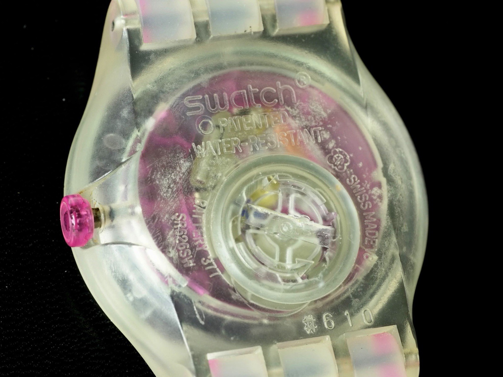 Swatch Jelly in Jelly PINK SEA SUJK103 Tested Watch Collectors Item 2005