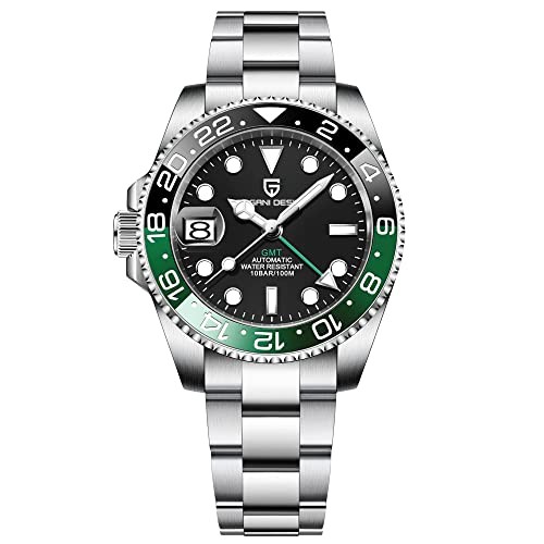 Pagani Design PD-1662 Automatic Diver Watch Green Black Sapphire Steel