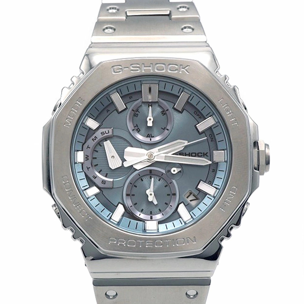 CASIO GMC B2100 2AJF G SHOCK full metal men’s tough solar silver wristwatch