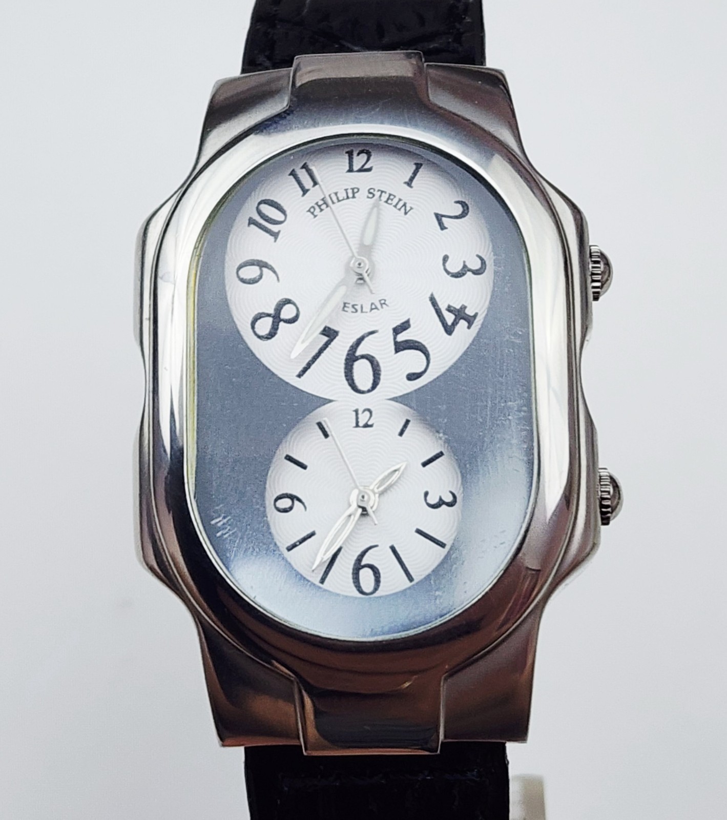 Men’s TRAVELER Watch PHILIP STEIN “Teslar”. Dual Time