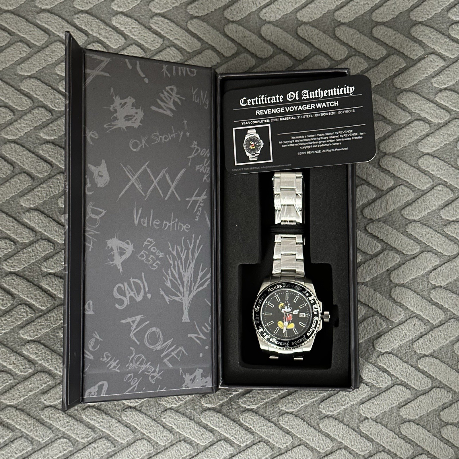 XXXTENTACION REVENGE Limited Edition Chrome Black Watch 89/100