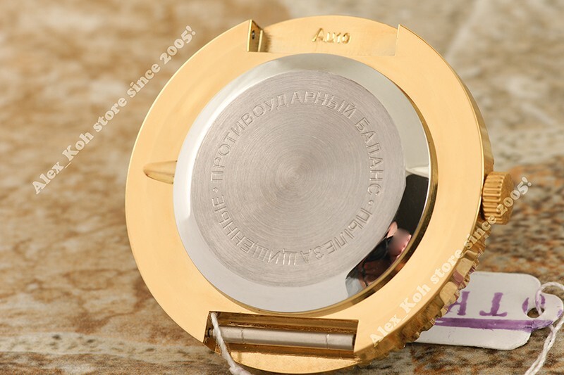 USSR vintage World time Rare City Cities NOS! Gold plated Russian wrist watch