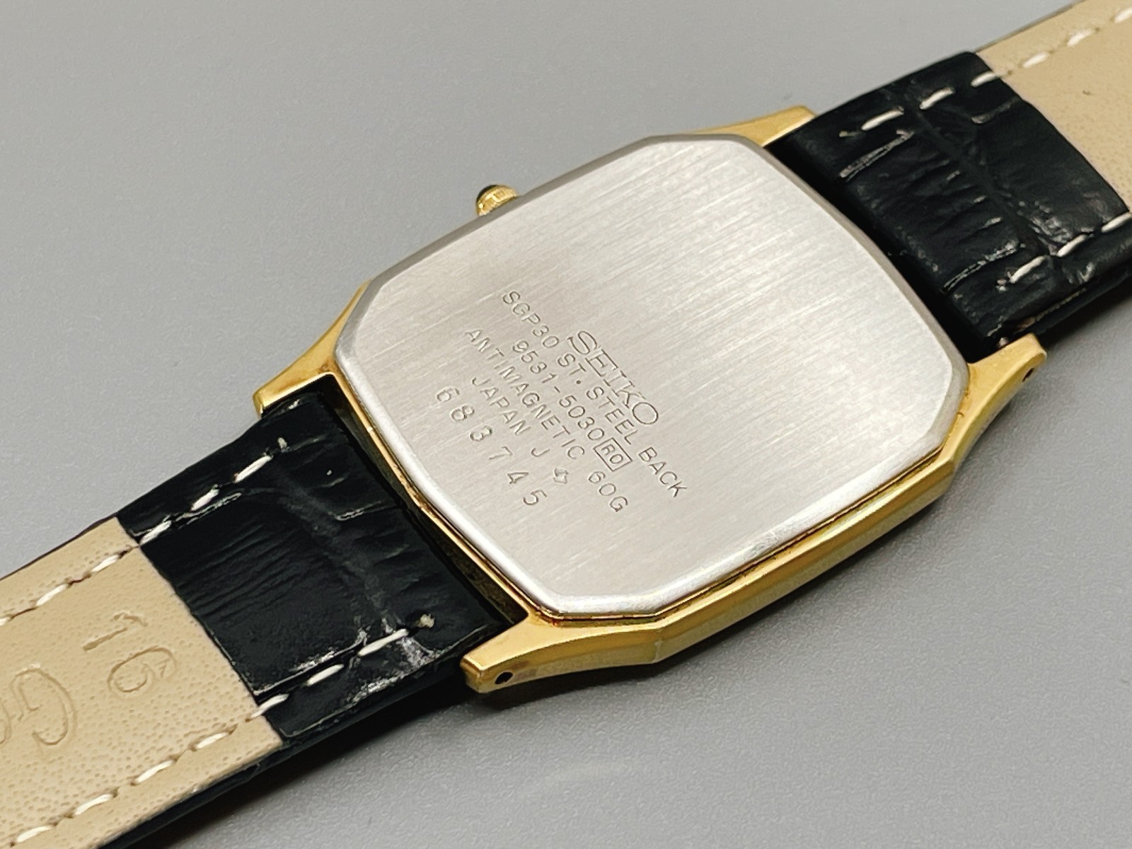 Vintage 1985 [Mint] Seiko Dolce 9531-5030 Men’s Gold Dial Quartz Watch -US STock