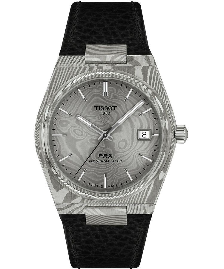 NEW TISSOT T1378079608100 PRX AUTO 38MM DAMASCUS MARBLED CASE T137.807.96.081.00